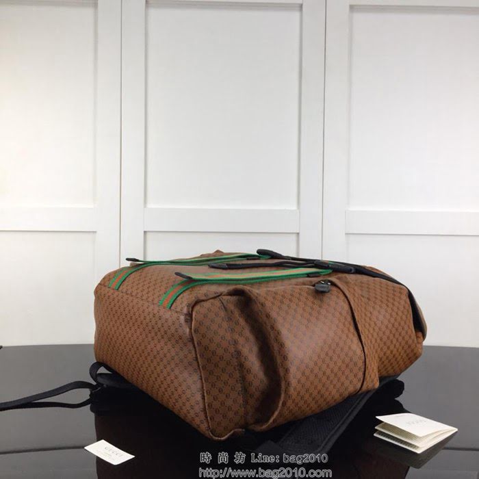 GUCCI古馳 新款 專櫃品質 原單 實物實拍 536413棕皮 男款雙肩包HY1334